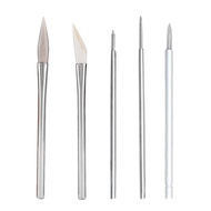 Steel Handled Agate Polishing Knife for Daily Maintenance, Scratch Removal, and Polishing of Gold an