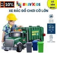 Xe Rác Đồ Chơi Xe Chở Rác Đổ Rác Cỡ Lớn Toystar Cho Bé Có Đèn Nhạc