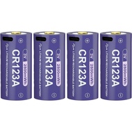 CR123A 3v Lithium Battery CR123 Battery USB Type-c 2800mwh 3Volt Rechargeable Batteries Compatible f