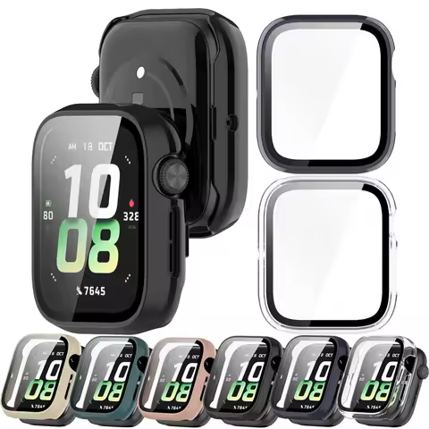 Cases For Honor Watch 5 Protective Case With Screen Tempered Glass Film Protector Watch Cover Decora