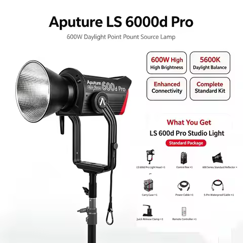 Aputure LS 600d Pro 600W Daylight Balanced Point Source Lamp Studio Lighting Kit