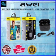 AWEI T26 WIRELESS BLUETOOTH EARPHONE WITH CHARGING CASE EARBUDS TWS HEADSET
