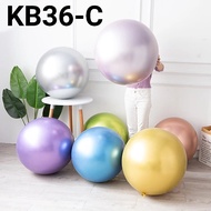 KB36-C Latex balloon 36 inch 90 cm jumbo large Chrome Chrome unit thickness (Chrome Round Latex Ball