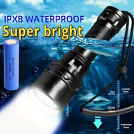 READY YUPARD Lampu Senter LED Diving menyelam bawah aiir Flashlight Waterproof L2 1200 Lumens - G300