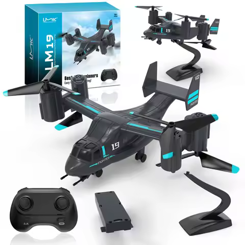 Remote Control Helicopter Drone 480P Camera Fighter Quadcopter Osprey Aircraft RC Drones for Childre