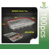plastic tray bakery disposable plastic clear food box/ makanan/ tapau op3h