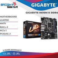 GIGABYTE H610M K DDR4 LGA1700 MATX Motherboard