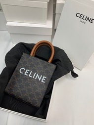 全新正貨 Celine mini tote tan 凱旋門黑色老花迷你托特包琴譜袋 ｜194372BZK-04LU |全新正版正貨 ｜可即日交收