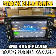 2nd Hand Touch Screen Car Multimedia DVD CD USB Radio FM Double Din Player Kereta Audio Accessories