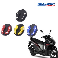 Realzion Motorcycle Click Side Kickstand Extension Plate For Honda Click 125i 150i Stand Enlarger Foot Pad