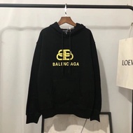 Balenciaga new haze blue lock hooded sweater for men and women couples long-sleeved jacket