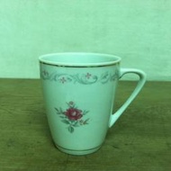 WH6691【四十八號老倉庫】全新 早期 台灣製 金義合 玫瑰花 花茶杯 咖啡杯 250cc 1-2杯價