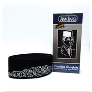 Awing Peci Embroidered Awing Songkok Awing Antique Silver Embroidery Motif
