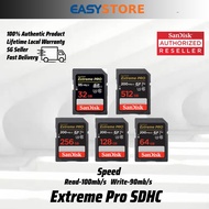 SanDisk Extreme PRO SD card SDHC And SDXC UHS-I 32GB/64GB/128GB (Lifetime limited Warranty)