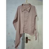 Asymmetrical blouse top pl