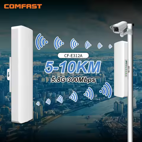 COMFAST 5KM 5GHz 300Mbps Outdoor CPE Wifi Access Point Wireless Wi Fi Router Extender Bridge Nanosta