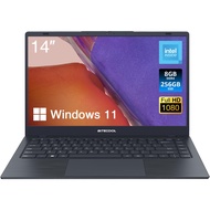 14-inch Windows 11 Laptop Computer, 8GB RAM 256GB SSD Laptop, Intel Celeron J4005 Dual Core up to 2.