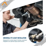 ZN O2 Oxygen Sensor Bung Adapter 90 Degree Spacer for Che Engine Light CEL Fix on Catalytic Converte