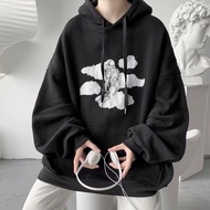 Size 【M-5XL】Hoodie men Original trend print hoodie fashion Loose large casual hoodie oversized hoodi