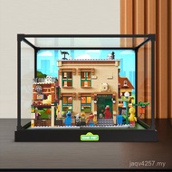 21324 Anti-dust Cover Integrated Building Blocks Sesame Street Lego Frame Alloy Acrylic Storage Box 