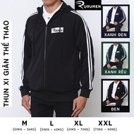 Jacket Men's Sports RURUMEN Stretch Cotton Jacket Black, Moss Green, Dark Blue - AK073