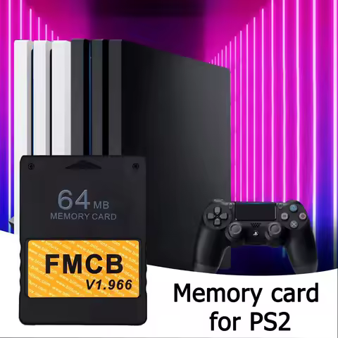 Free McBoot v1.966 Memory Card for Sony PS2 FMCB Game Extended Card 8/16/32/64MB