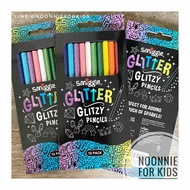 สีไม้กากเพชร Smiggle Glitter GlitzyColour Pencil Pack X12