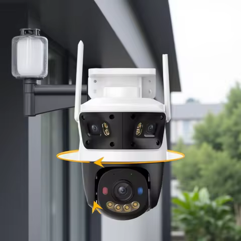 IMOU Cruiser Triple Lens Outdoor Camera 2 Red-Bule Warning Light PTZ WiFi Camera Vehicle & Human Det