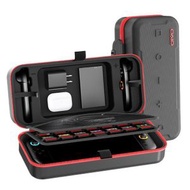 全城熱賣 - 適用於任天堂Switch 2 OIVO 大容量 EVA 便攜包內置支架，24 個遊戲卡槽（黑紅色）