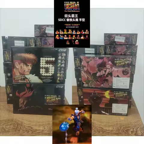 In Stock Jada SDCC Limited Edition Street Fighter 2 Replace Battle Damaged Head Sculpt and Hand Shap
