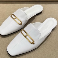 閒置未使用Hermes愛馬仕 豬鼻子穆勒半拖鞋  附件 單品