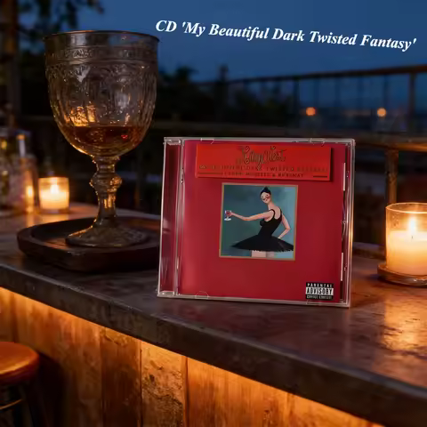 CD "My Beautiful Dark Twisted Fantasy" Is The Fifth Studio Album By American Rapper Kanye West, Rele