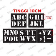 STENCIL MAL CETAKAN CAT SEMPROT HURUF DAN ANGKA- KASIH MURAH1