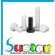 NYLON HEX Bolt M6X25 MM SCREW HEXAGONAL BOLT M6 HIGH 25MM 2.5 CM