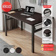 GDeal【No Need Installation】120cm Computer Table Home Foldable Study Desk Office Folding Table Dining