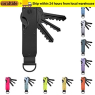 CORALTIDE Key Organizer, Minimalist with Screwdriver Key  Holder, Innovative Metal Holds 2-6 Keys Ke