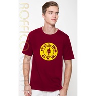 MERAH Golds Gym Logo Maroon T-shirt - 02