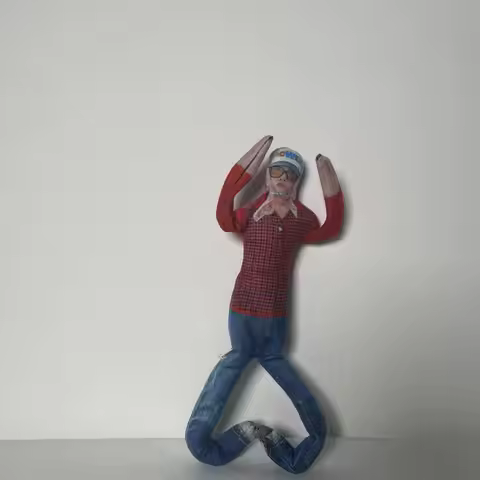 bigbang g dragon Unisex Abstract Joint Mobility Cosplay Plush Stuffed Dolls Accessories Gift Props