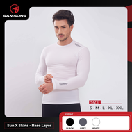 Sun X Skins - Base Layer Round Neck - Males Long Sleeve SPF 50+ Sun Protection Compression Shirt
