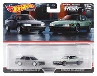 Hot Wheels Premium Car Culture 2-Pack featuring the 91 Nissan Sentra SE-R and the Nissan Silvia (S13