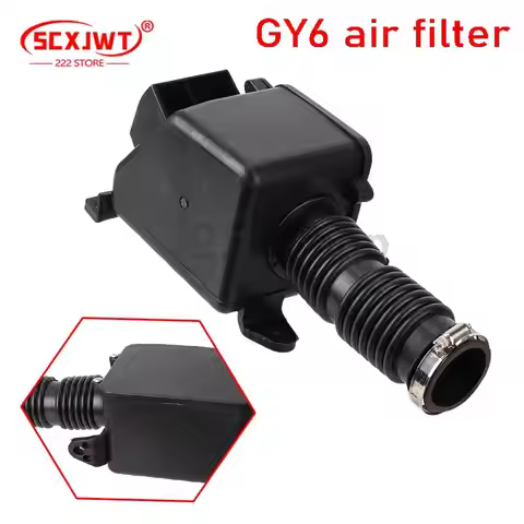 Motorcycle Air Filter Box Intake Cleaner Bend Head Air Filter For GY6 Engine 150cc-200cc ATV Go Kart
