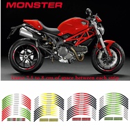 DUCATI/MONSTER Motorcycle Wheel Sticker 57cm Rim Sticker Steel Rim Sticker Rim Sticker