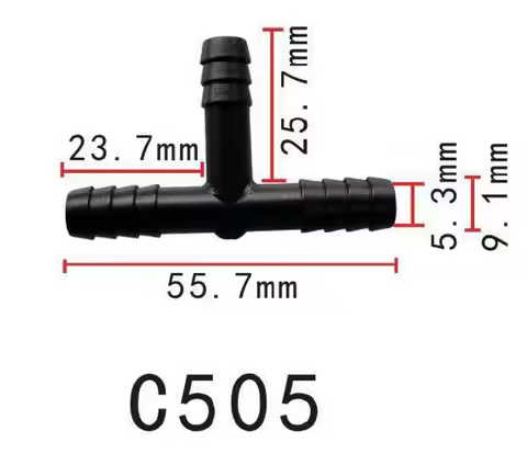 10/50/100x 8mm Plastic 3-Way T-Piece Hose Joiner Connector Adapter Vacuum Tee Pipe