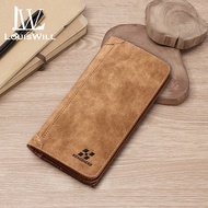 LouisWill Wallet Men Wallets Fashion Men's Long Wallet Casual Large-Capacity Wallet Multi-card Pocke