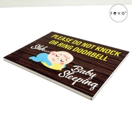 FUNNY CUTE DO NOT KNOCK, DO NOT DISTURB, DND WARNING & INSTRUCTION & NOTICE SIGN
