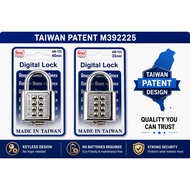 Taiwan AMEX Combination Digital Padlock | Patent M392225 | Random Password Non-Changeable
