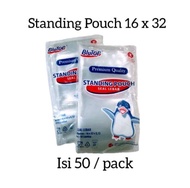 PLASTIK STANDING POUCH 16X32 CM