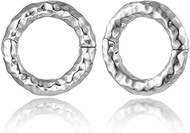 2 PCS Womens Anti-allergic Elegant Hoop Ear Hangers Weights 316 Stainless Steel Ear Plugs Body Jewel