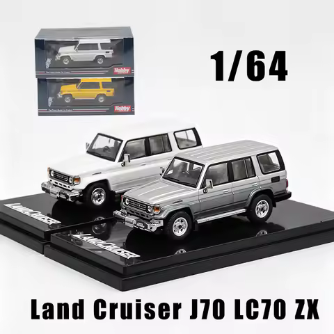 Hobby Japan 1:64 Scale Land Cruiser J70 LC70 ZX Alloy Simulation Car Model Classic Adult Collection 