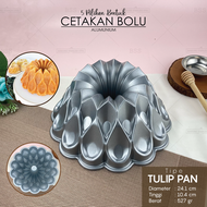 Loyang Cetakan Bolu Kue Basah 24 cm Anti Lengket Allumunium Bentuk Cantik 5 Pilihan Model Lebaran